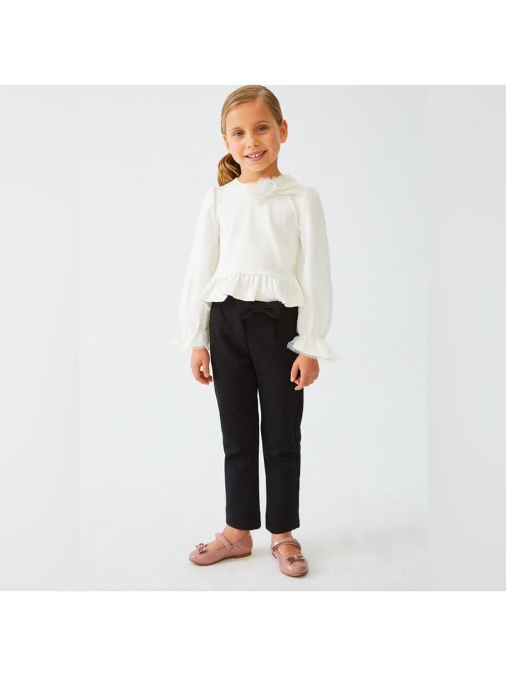 Chic Black Kids' Formal Trousers